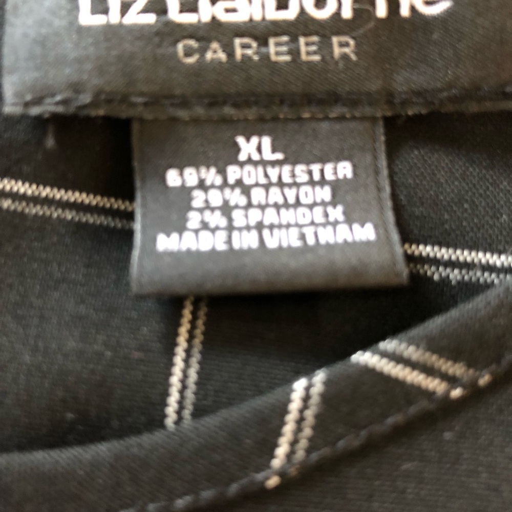 Host Pick Liz Claiborne Career, Black & White XL - Picture 7 of 7